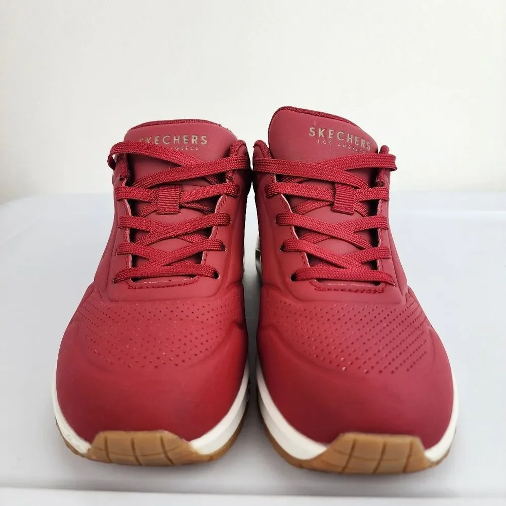 Skechers Women's Red Sneakers Size 6 Memory Foam Athletic Walking Shoes - Picture 5 of 15